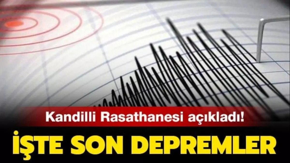 Kandilli Rasathanesi deprem son dakika